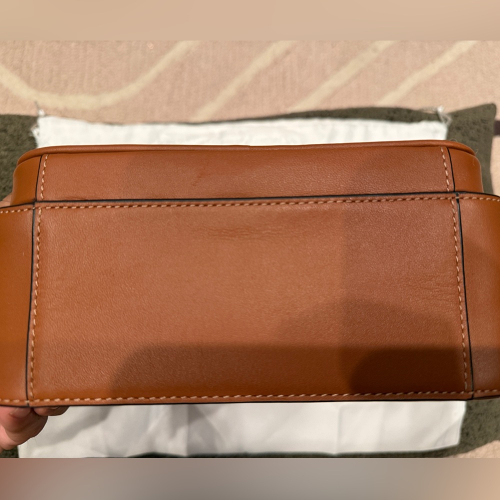 Coach Men's Tan Leather Crossbody Bag - Picture 5 of 5